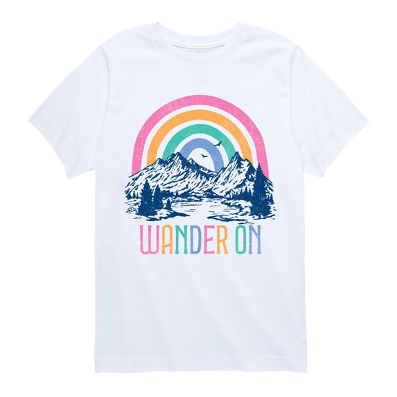 Instant Message - Wander On Mountain Short Sleeve Graphic T-Shirt