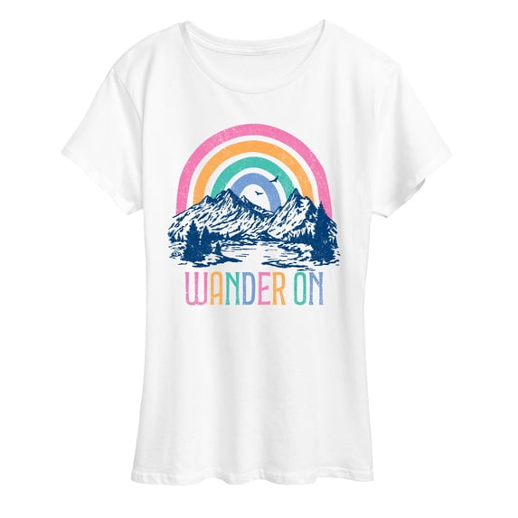 Instant Message - Wander On Mountain Short Sleeve Graphic T-Shirt