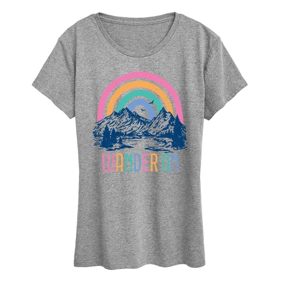 Instant Message - Wander On Mountain Short Sleeve Graphic T-Shirt