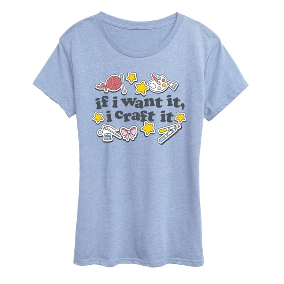 Instant Message - Want It Craft It Short Sleeve Graphic T-Shirt