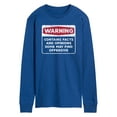thumbnail image 1 of Instant Message - Warning Contains Facts And Opinions - Men's Long Sleeve T-Shirt, 1 of 5