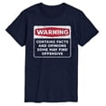 thumbnail image 1 of Instant Message - Warning Contains Facts And Opinions - Men's Short Sleeve Graphic T-Shirt, 1 of 5
