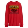 thumbnail image 1 of Instant Message - Warning Mouth Faster Than Brain  - Men's Long Sleeve T-Shirt, 1 of 5