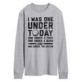 thumbnail image 1 of Instant Message - Was One Under Today - Men's Long Sleeve Graphic T-Shirt, 1 of 5