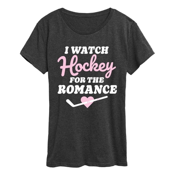 Instant Message - Watch Hockey for the Romance Women's Short Sleeve Graphic T-Shirt