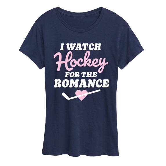 Instant Message - Watch Hockey for the Romance Women's Short Sleeve Graphic T-Shirt