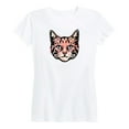 thumbnail image 1 of Instant Message - Watercolor Cat - Women's Short Sleeve Graphic T-Shirt, 1 of 5
