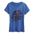 thumbnail image 1 of Instant Message - Watercolor Flowers Short Sleeve Graphic T-Shirt, 1 of 5