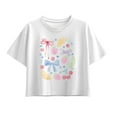thumbnail image 1 of Instant Message - Watercolor Fruit and Bow - Youth Girls Boxy T-Shirt, 1 of 5