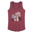 thumbnail image 1 of Instant Message - Watercolor Mushrooms Graphic Racerback Tank, 1 of 6
