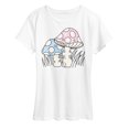 thumbnail image 1 of Instant Message - Watercolor Mushrooms - Women's Short Sleeve Graphic T-Shirt, 1 of 6