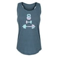 thumbnail image 1 of Instant Message - Watercolor Weights - Ladies Racerback Tank, 1 of 5