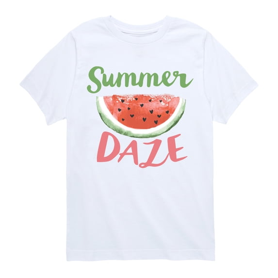 Instant Message - Watermelon Summer Daze Short Sleeve Graphic T-Shirt