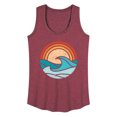 thumbnail image 1 of Instant Message - Wave Scene - Women's Racerback Tank Top, 1 of 6