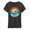 thumbnail image 1 of Instant Message - Wave Scene - Women's Short Sleeve Graphic T-Shirt, 1 of 6