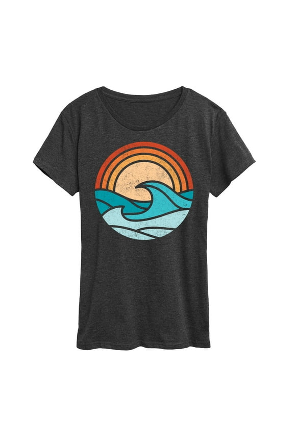 - Wave Scene - Women's Short Sleeve Graphic T-Shirt