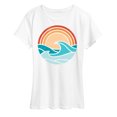thumbnail image 1 of Instant Message - Wave Scene - Women's Short Sleeve Graphic T-Shirt, 1 of 6