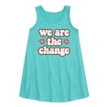 thumbnail image 1 of Instant Message - We Are The Change - Toddler & Youth Girls A-line Dress, 1 of 5