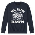 thumbnail image 1 of Instant Message - We Ride At Dawn - Men's Crew Neck Fleece Pullover, 1 of 6