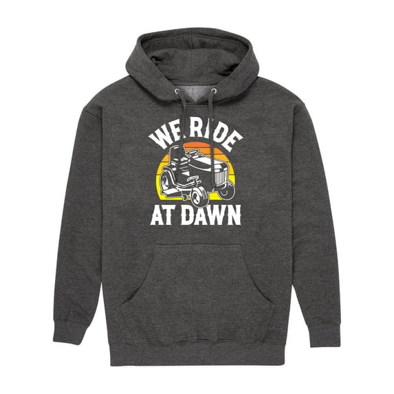 Instant Message - We Ride At Dawn Mower - Men's Pullover Hooded Fleece Sweatshirt