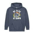 thumbnail image 1 of Instant Message - We Ride At Dawn Mower - Men's Pullover Hooded Fleece Sweatshirt, 1 of 7