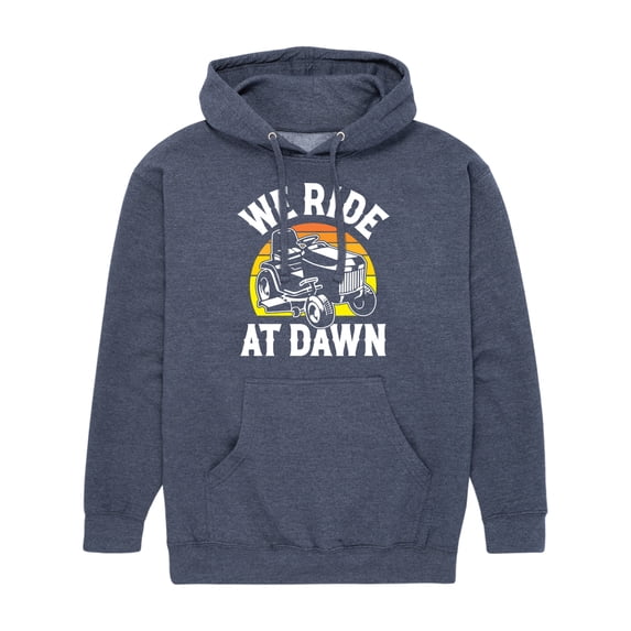 Instant Message - We Ride At Dawn Mower - Men's Pullover Hooded Fleece Sweatshirt