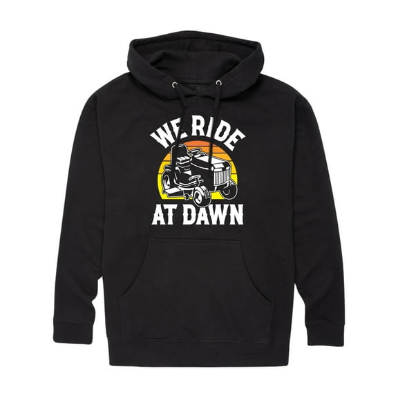Instant Message - We Ride At Dawn Mower - Men's Pullover Hooded Fleece Sweatshirt