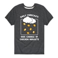 thumbnail image 1 of Instant Message - Weather Chicken Nuggets - Youth Short Sleeve Graphic T-shirt, 1 of 5