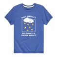 thumbnail image 1 of Instant Message - Weather Chicken Nuggets - Youth Short Sleeve Graphic T-shirt, 1 of 5