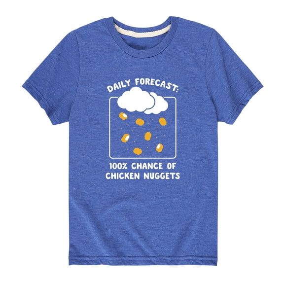 Instant Message - Weather Chicken Nuggets - Youth Short Sleeve Graphic T-shirt