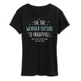 thumbnail image 1 of Instant Message - Weather Frightful Not Leaving House Christmas - Women's Short Sleeve Graphic T-Shirt, 1 of 6