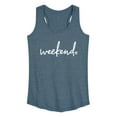 thumbnail image 1 of Instant Message - Weekend Heart - Women's Racerback Tank Top, 1 of 6