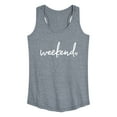 thumbnail image 1 of Instant Message - Weekend Heart - Women's Racerback Tank Top, 1 of 6