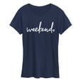 thumbnail image 1 of Instant Message - Weekend Heart - Women's Short Sleeve Graphic T-Shirt, 1 of 6