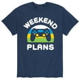 thumbnail image 1 of Instant Message - Weekend Plans - Men's Short Sleeve Graphic T-Shirt, 1 of 5