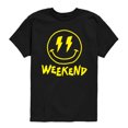 thumbnail image 1 of Instant Message - Weekend Smile Face - Youth Short Sleeve Graphic T-shirt, 1 of 5