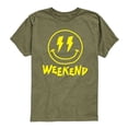 thumbnail image 1 of Instant Message - Weekend Smile Face - Youth Short Sleeve Graphic T-shirt, 1 of 5