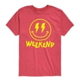 thumbnail image 1 of Instant Message - Weekend Smile Face - Youth Short Sleeve Graphic T-shirt, 1 of 5