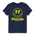thumbnail image 1 of Instant Message - Weekend Smile Face - Youth Short Sleeve Graphic T-shirt, 1 of 5