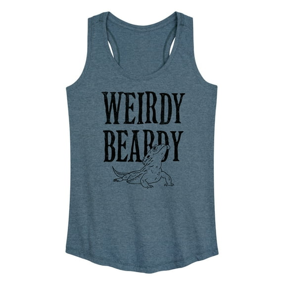 Instant Message - Weirdy Beardy - Women's Racerback Tank Top