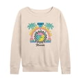 thumbnail image 1 of Instant Message - Welcome To Miami Beach - Women's Lightweight French Terry Long Sleeve Shirt, 1 of 6
