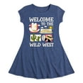 thumbnail image 1 of Instant Message - Welcome To The Wild West - Toddler & Youth Girls Fit & Flare Dress, 1 of 5