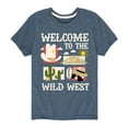 thumbnail image 1 of Instant Message - Welcome To The Wild West - Toddler & Youth Short Sleeve Graphic T-Shirt, 1 of 6