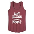 thumbnail image 1 of Instant Message - Well Bless Your Heart - Women's Racerback Tank Top, 1 of 6