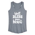 thumbnail image 1 of Instant Message - Well Bless Your Heart - Women's Racerback Tank Top, 1 of 6