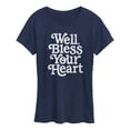 thumbnail image 1 of Instant Message - Well Bless Your Heart - Women's Short Sleeve Graphic T-shirt, 1 of 5