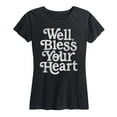thumbnail image 1 of Instant Message - Well Bless Your Heart - Women's Short Sleeve Graphic T-shirt, 1 of 5