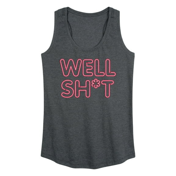 Instant Message - Well Sh-t Neon - Women's Racerback Tank Top