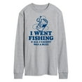 thumbnail image 1 of Instant Message - Went Fishing Caught A Buzz - Men's Long Sleeve T-Shirt, 1 of 6