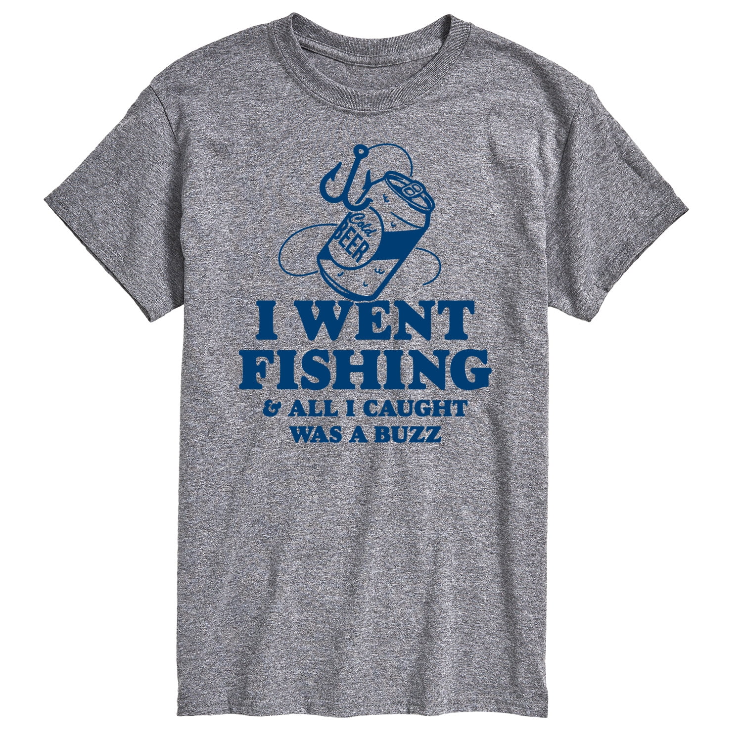Instant Message - Went Fishing Caught A Buzz - Men's Short Sleeve Graphic  T-Shirt